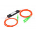 SCA-SCA102-MM-OHZFP1090 SC/APC光纖1分2多模分光器10/90 電信級多模一分二盒式光纖分光器 1分2光纖分路器 一比二尾纖式FBT分路器